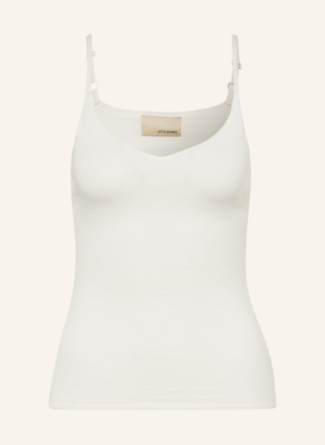 Image of Gitta Banko Stricktop Mit Cashmere weiss