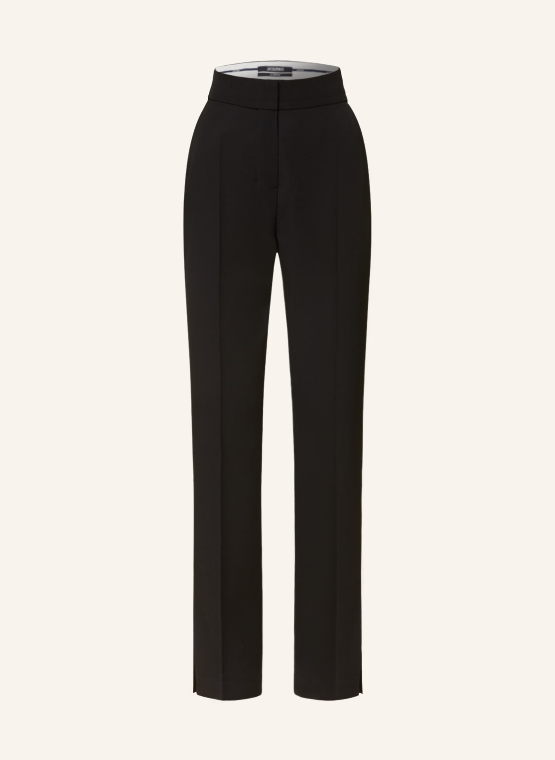 Image of Jacquemus Hose Le Pantalon Tibau Mit Galonstreifen schwarz
