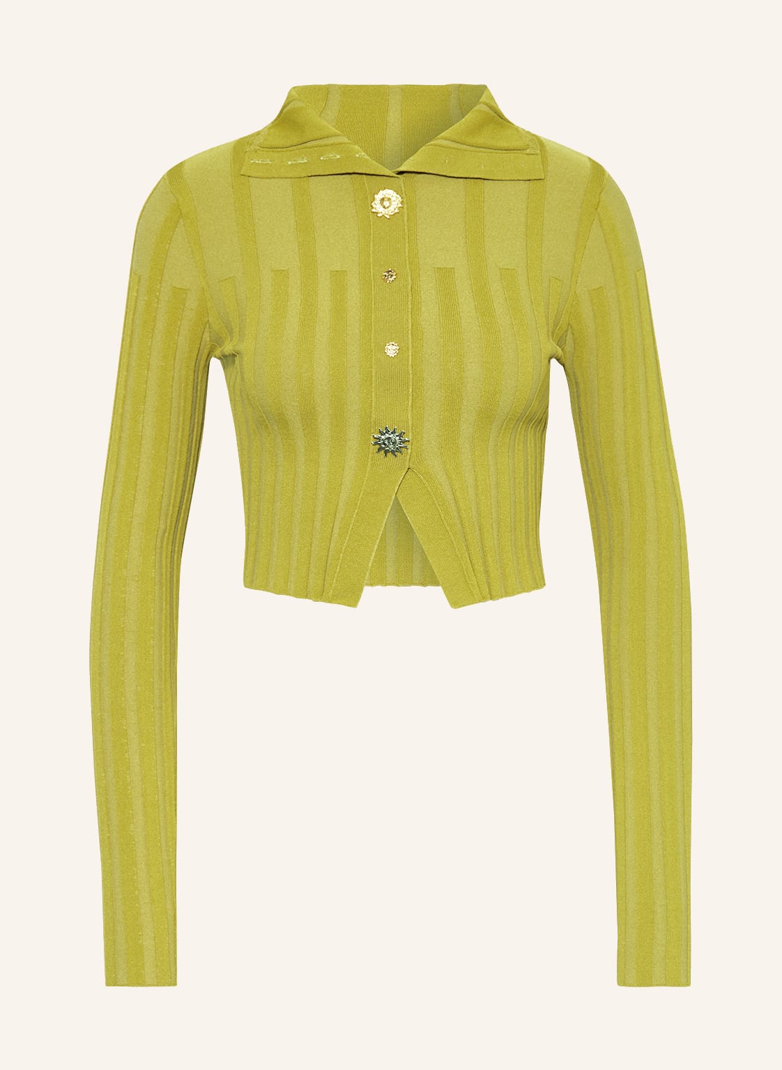 Image of Jacquemus Strickjacke Le Cardigan Bando gruen