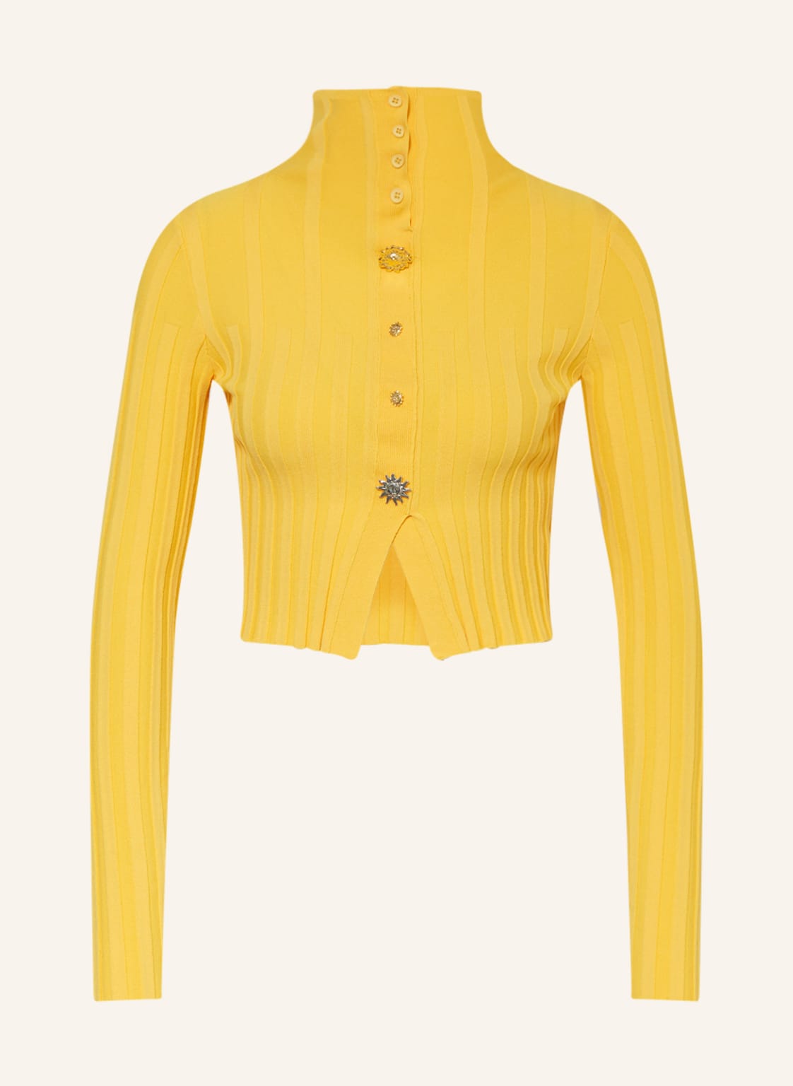Image of Jacquemus Strickjacke Le Cardigan Bando gelb