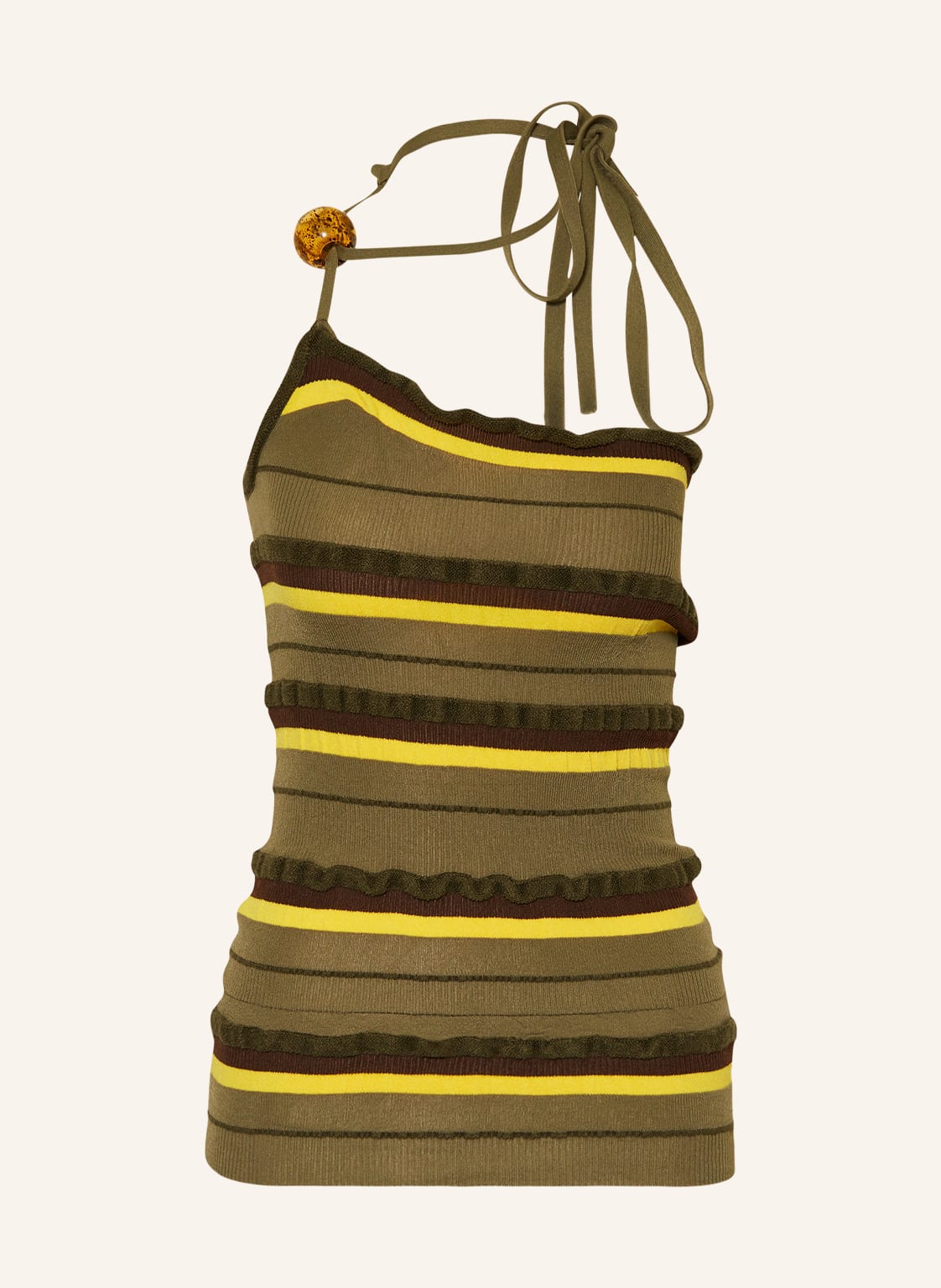 Image of Jacquemus Stricktop La Maille Concha gruen