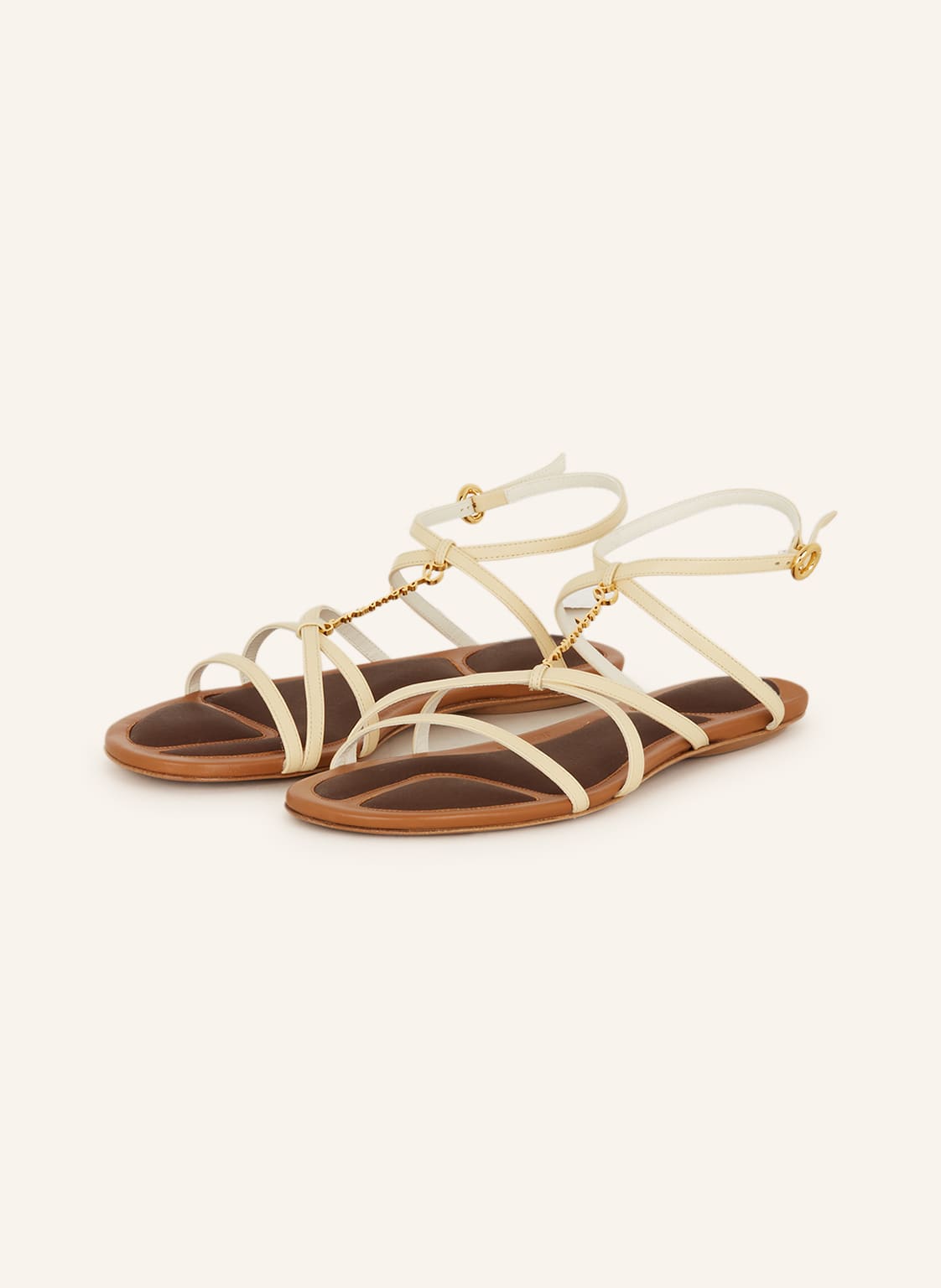 Image of Jacquemus Sandalen Les Sandales Pralu Plates weiss