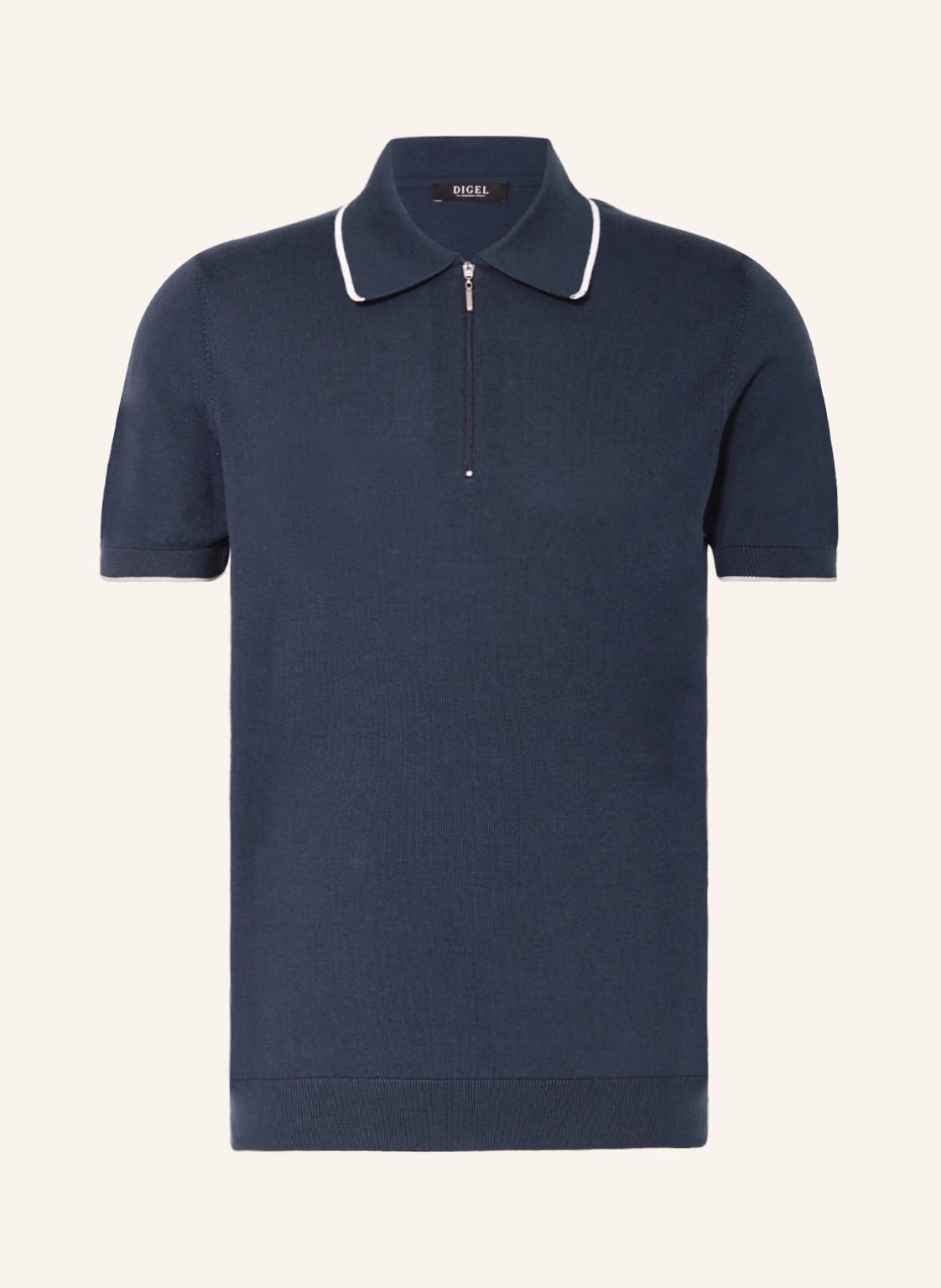 Image of Digel Strick-Poloshirt Damy blau