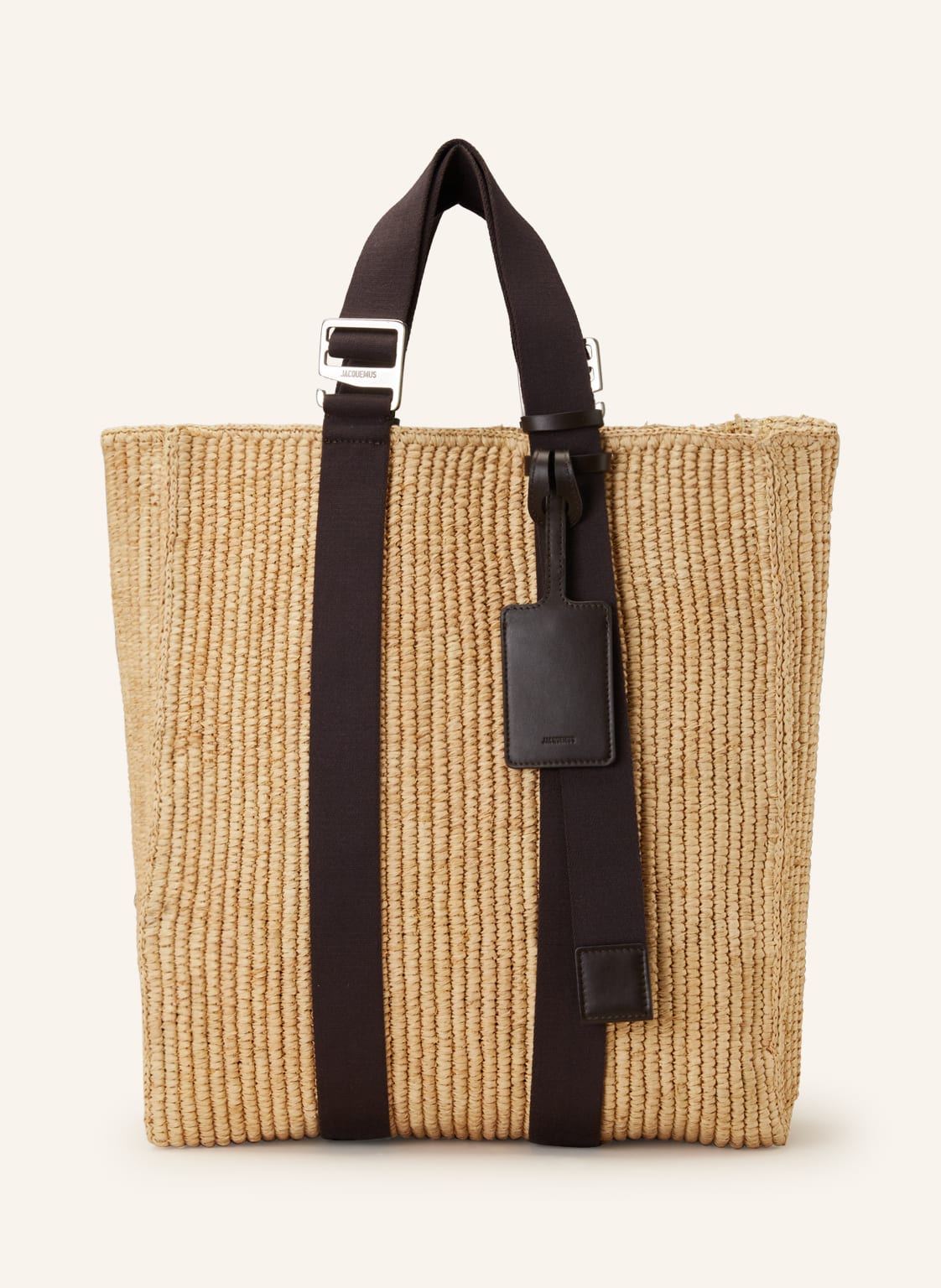 Image of Jacquemus Shopper Le Tote Panier beige