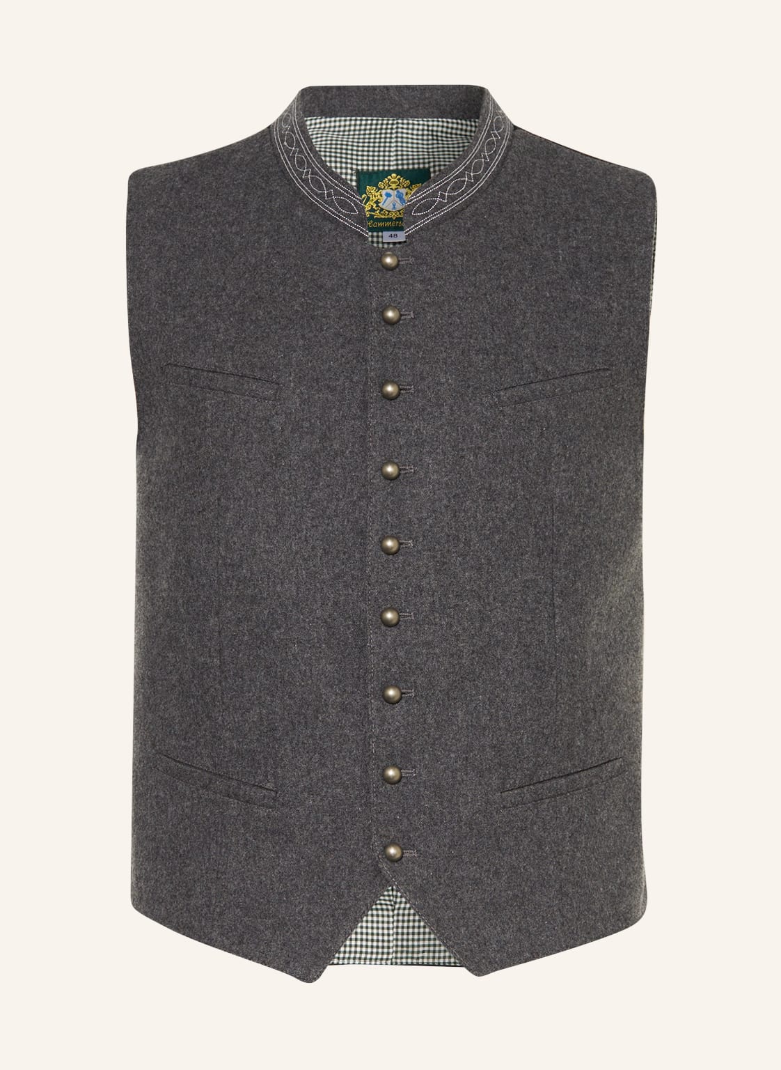 Image of Hammerschmid Trachtenweste Max Regular Fit grau
