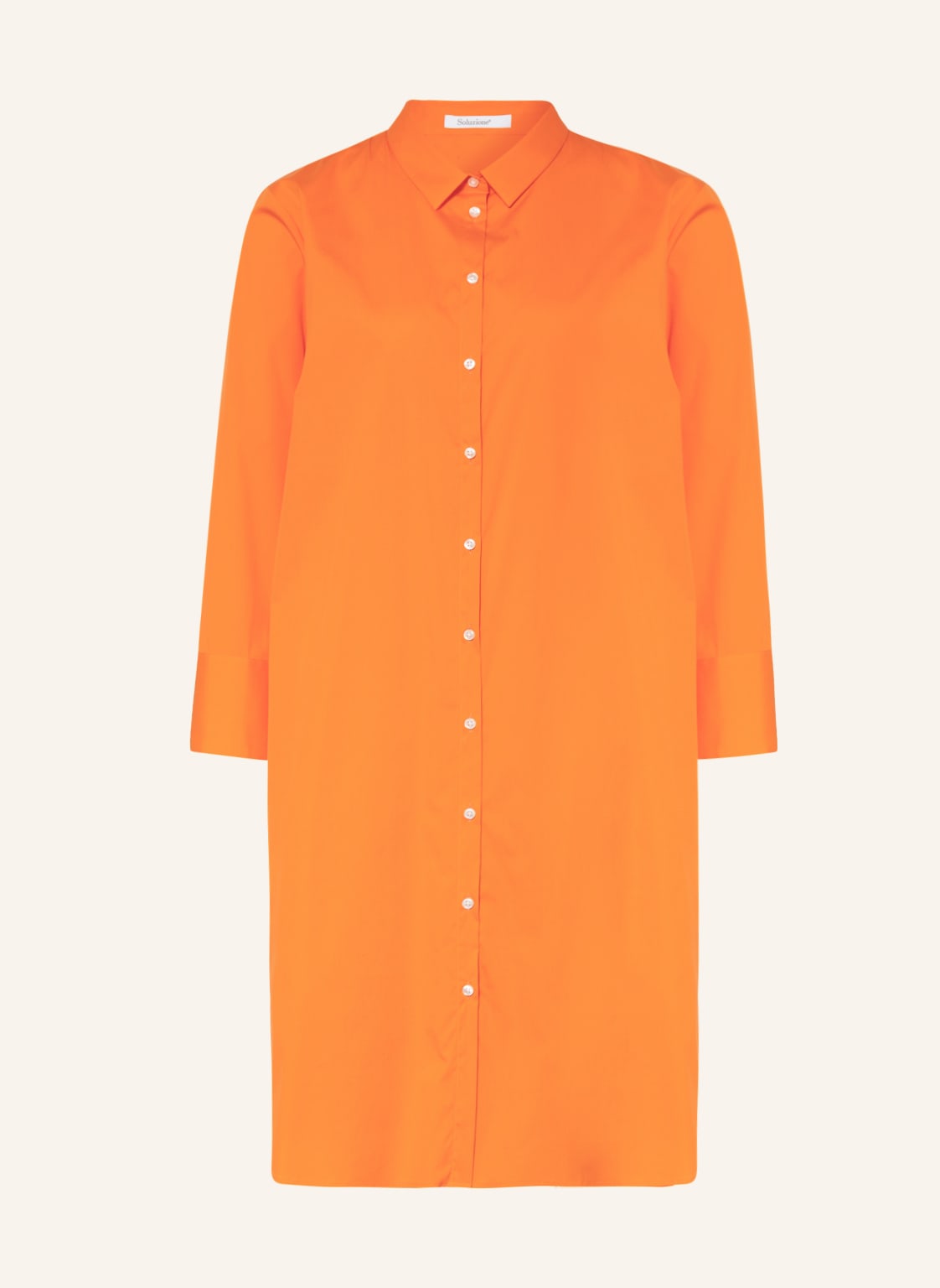 Image of Soluzione Hemdblusenkleid orange