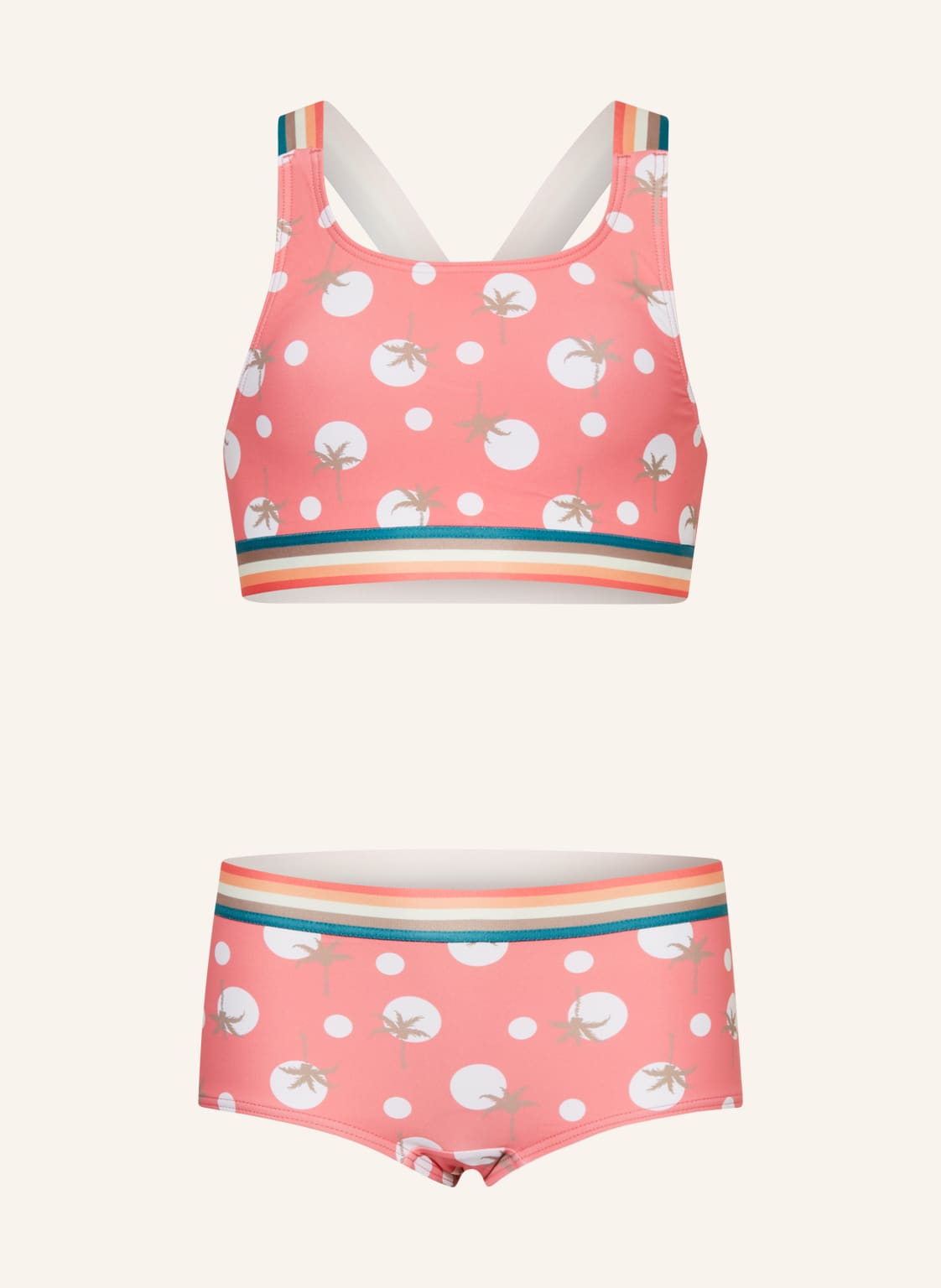 Image of Sanetta Bustier-Bikini rot