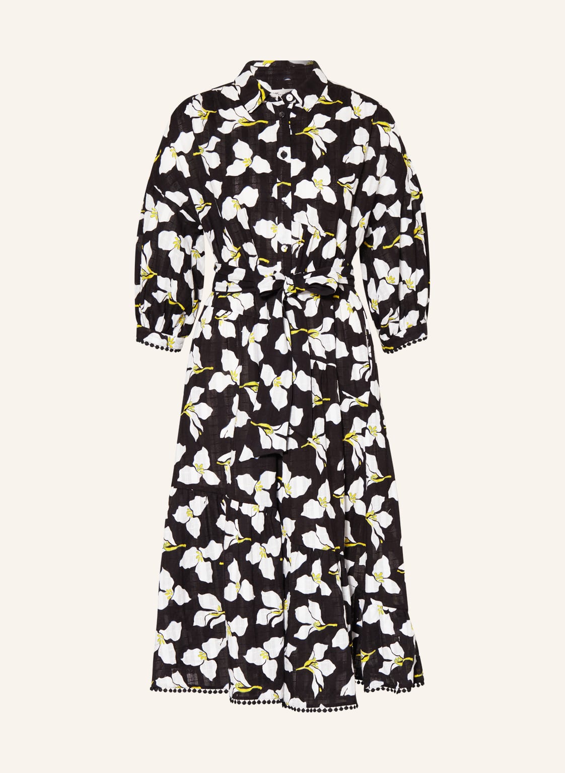 Image of Diane Von Furstenberg Hemdblusenkleid Luna schwarz