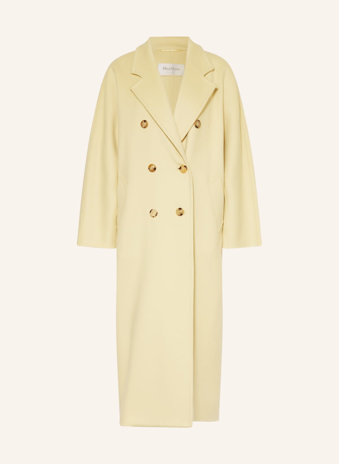 Image of Max Mara Wollmantel Aia gelb