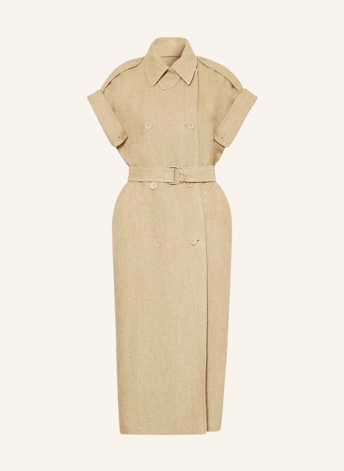 Image of Max Mara Blazerweste Girello Aus Leinen beige