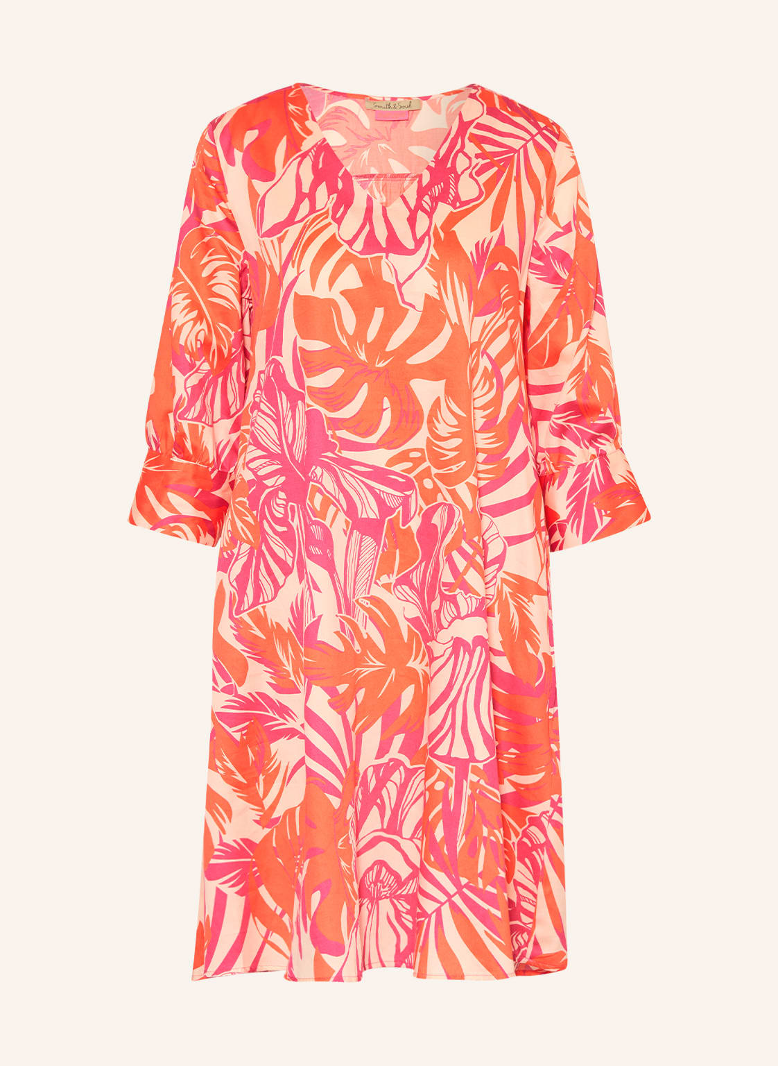 Image of Smith & Soul Kleid Mit 3/4-Arm beige