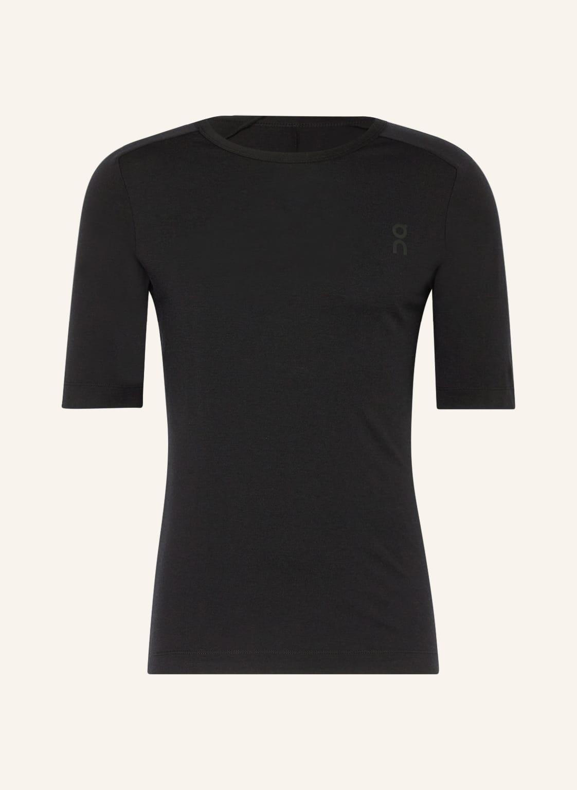 Image of On T-Shirt Merino Aus Merinowolle schwarz