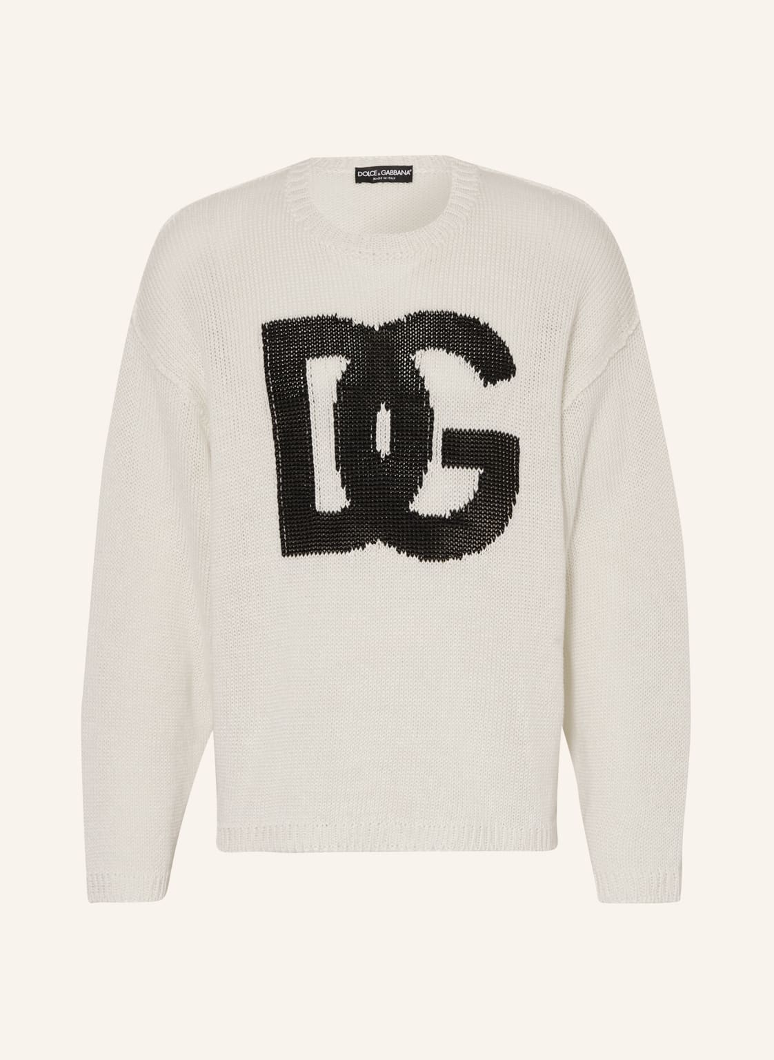 Image of Dolce & Gabbana Leinenpullover weiss