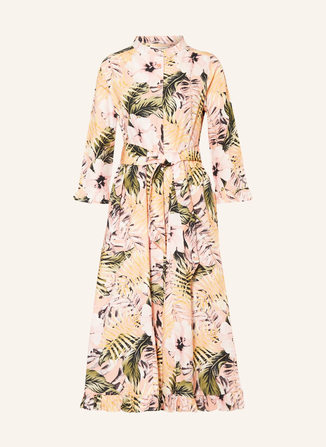 Image of Lollys Laundry Hemdblusenkleid Harper Mit Volants rosa