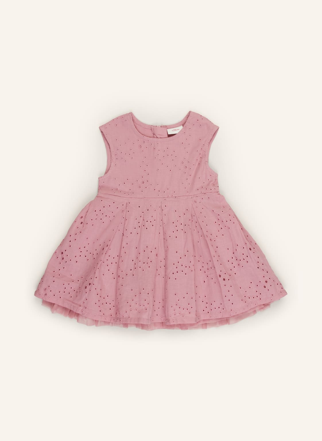 Image of S.Oliver Red Kleid Mit Lochspitze rosa