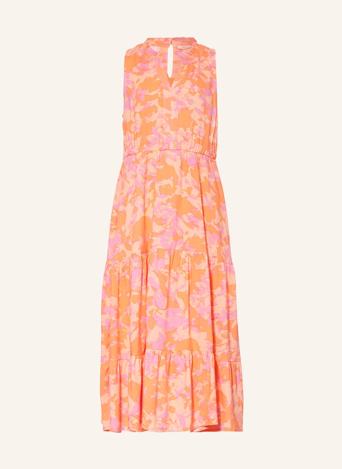 Image of S.Oliver Red Kleid Mit Rüschen orange