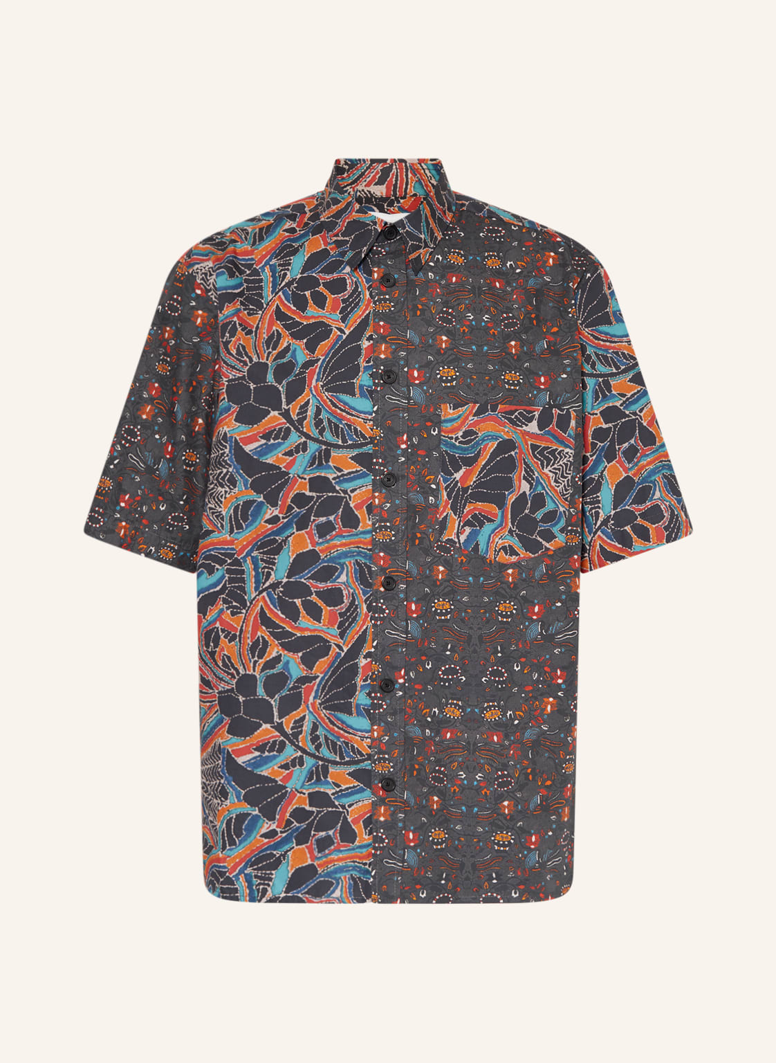 Image of Isabel Marant Kurzarm-Hemd Labili Comfort Fit grau