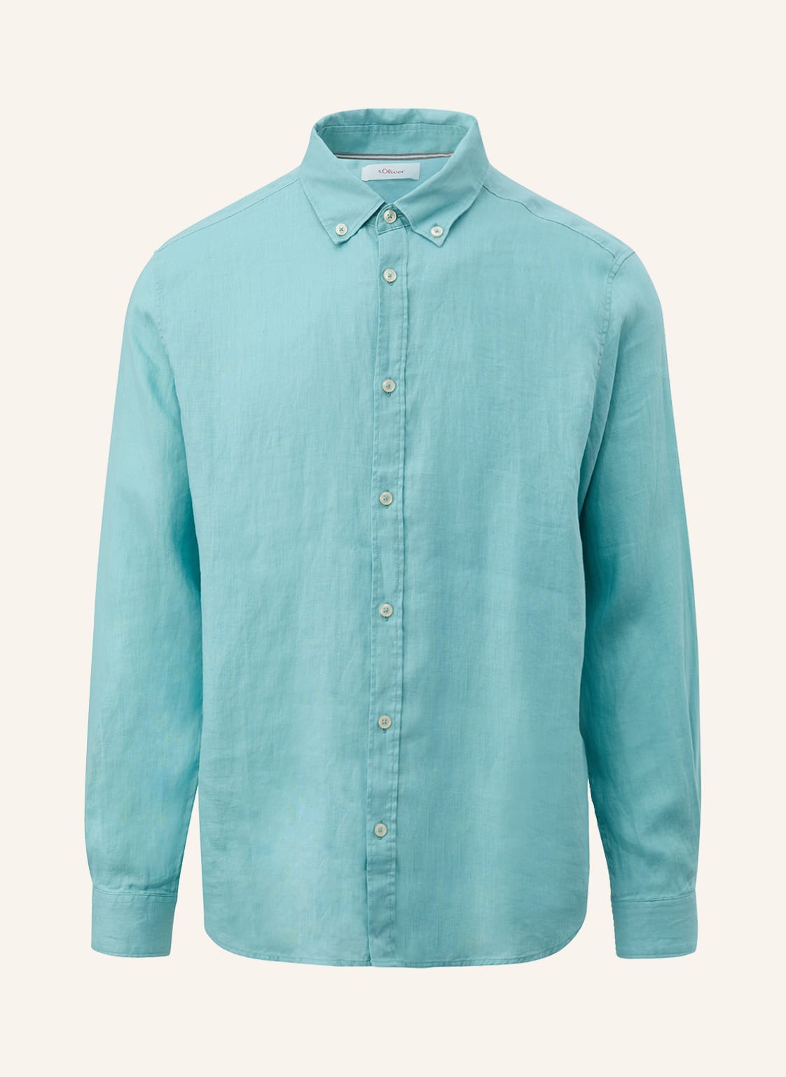 Image of S.Oliver Red Leinenhemd Regular Fit gruen