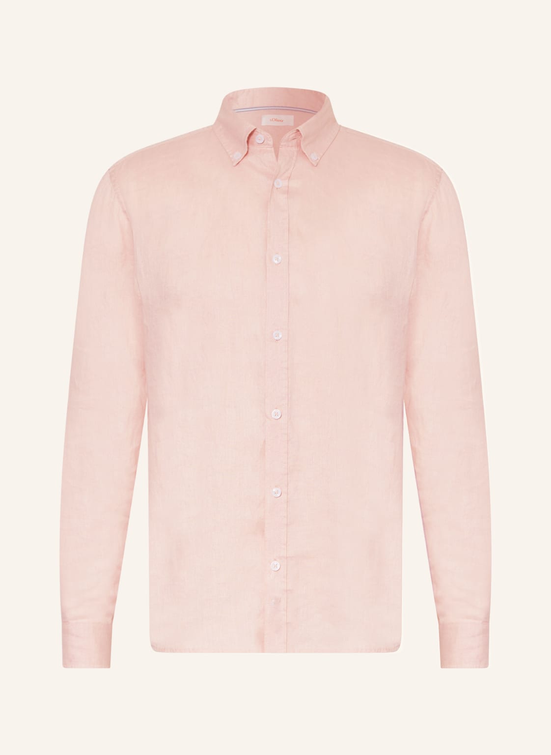 Image of S.Oliver Red Leinenhemd Regular Fit violett