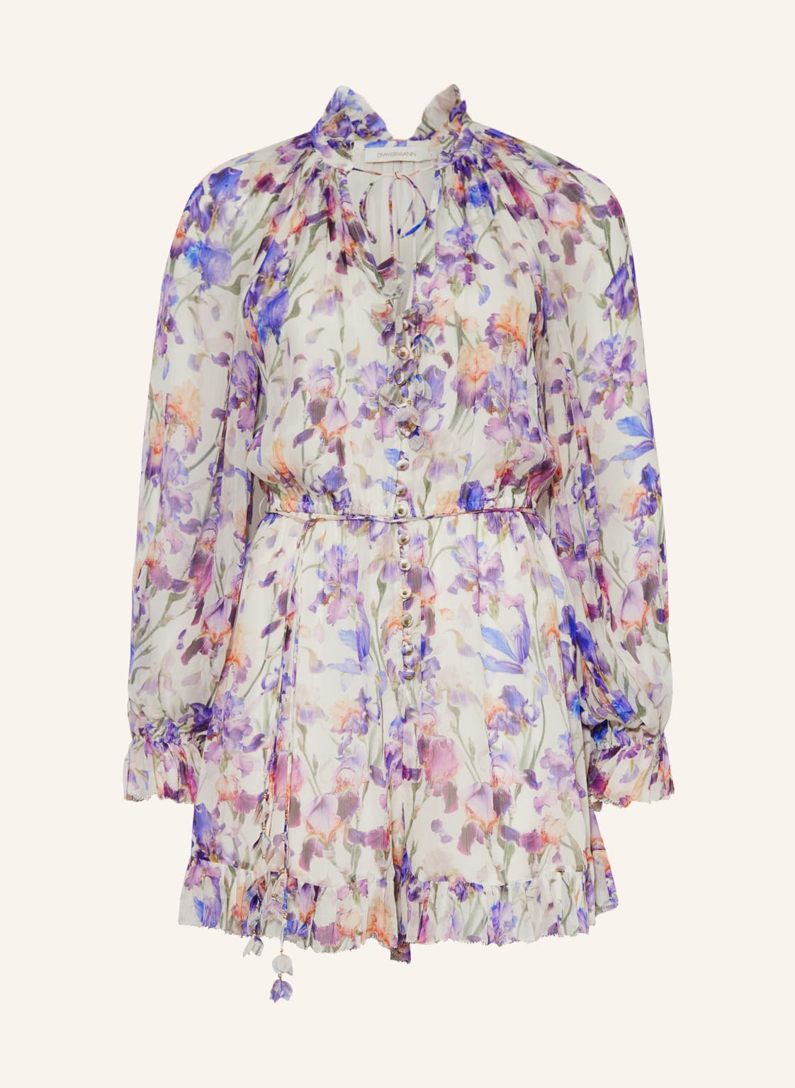 Image of Zimmermann Jumpsuit Tama Mit Rüschen rosa