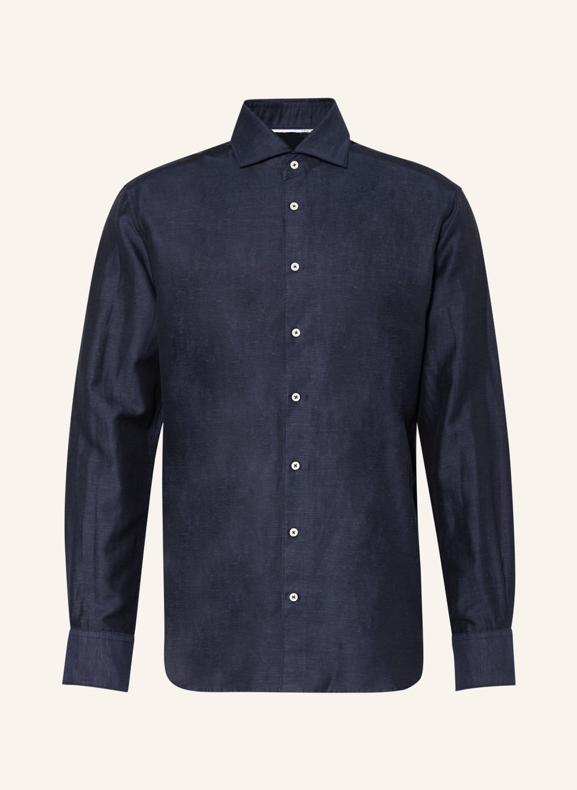 Image of Eterna 1863 Hemd Modern Fit Mit Leinen blau