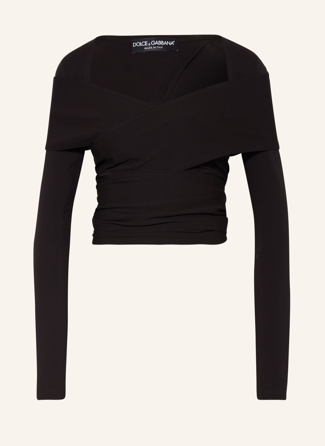 Image of Dolce & Gabbana Cropped-Shirt schwarz