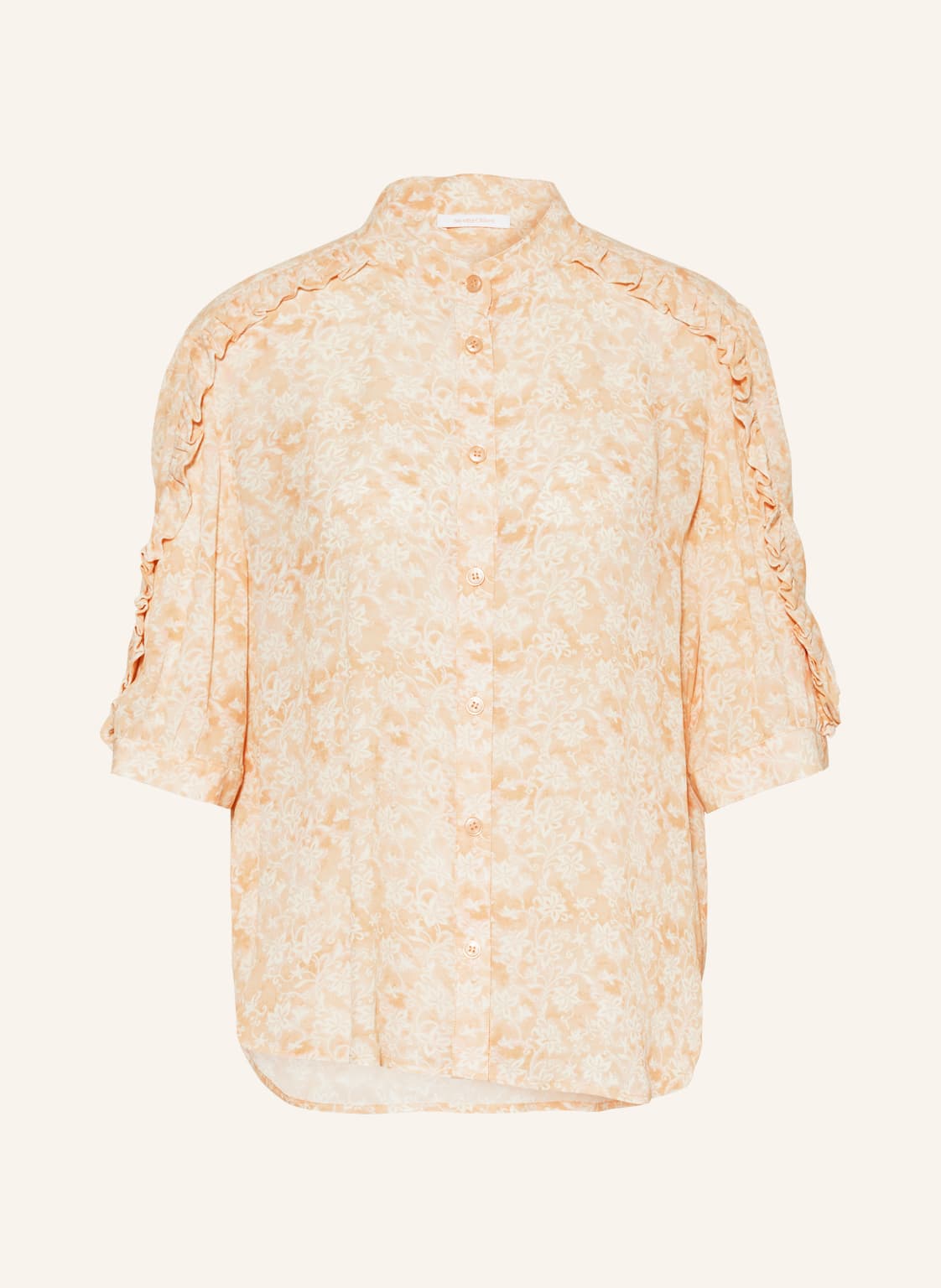 Image of See By Chloé Bluse Mit Rüschen orange