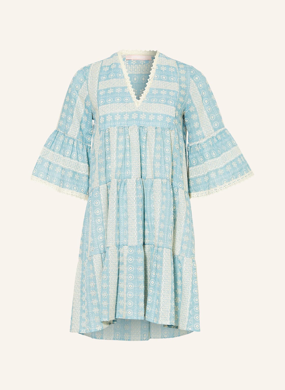 Image of Valérie Khalfon Kleid Samaya In Jeansoptik blau