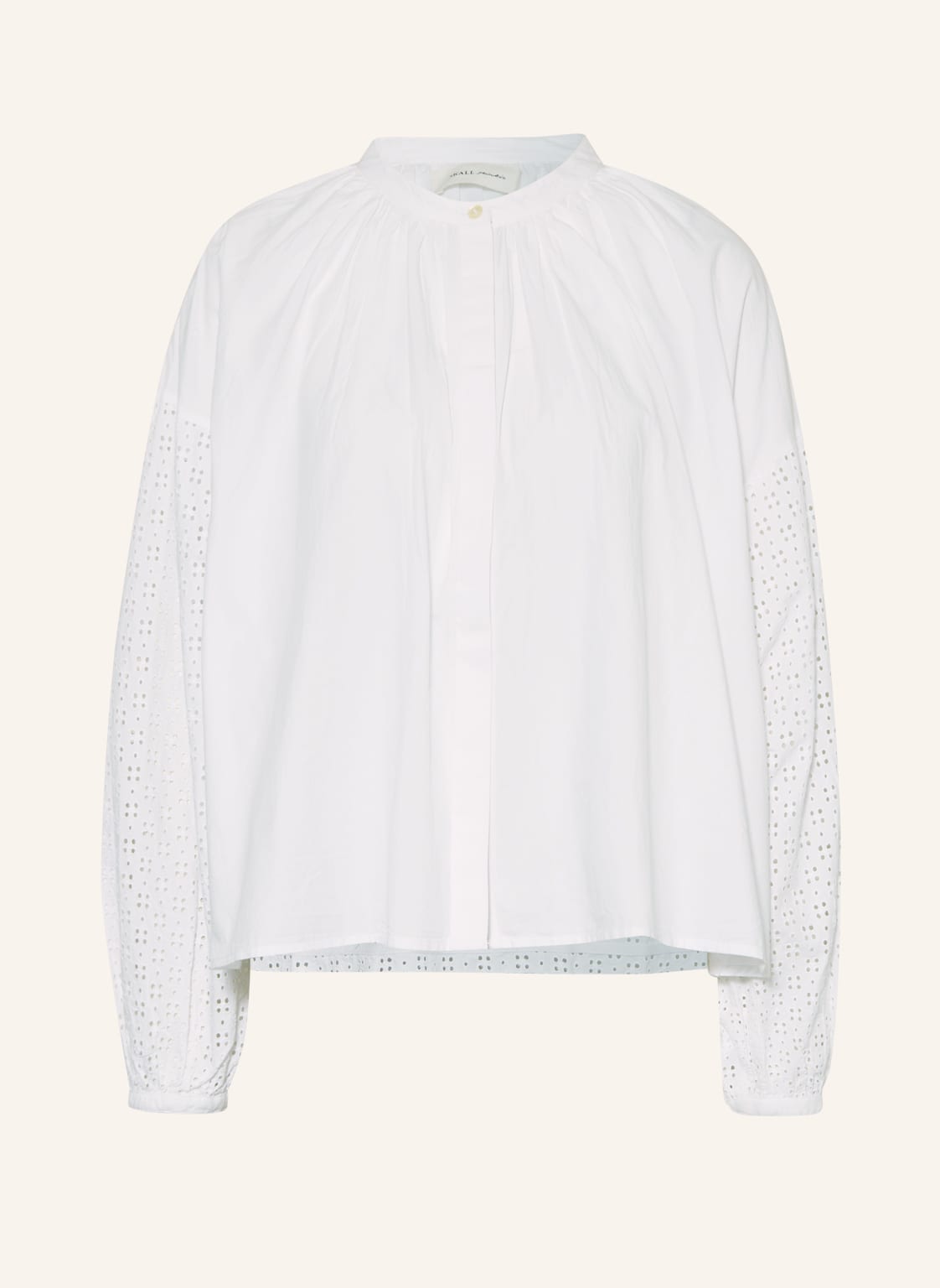 Image of Skall Studio Hemdbluse Ava Mit Lochspitze weiss