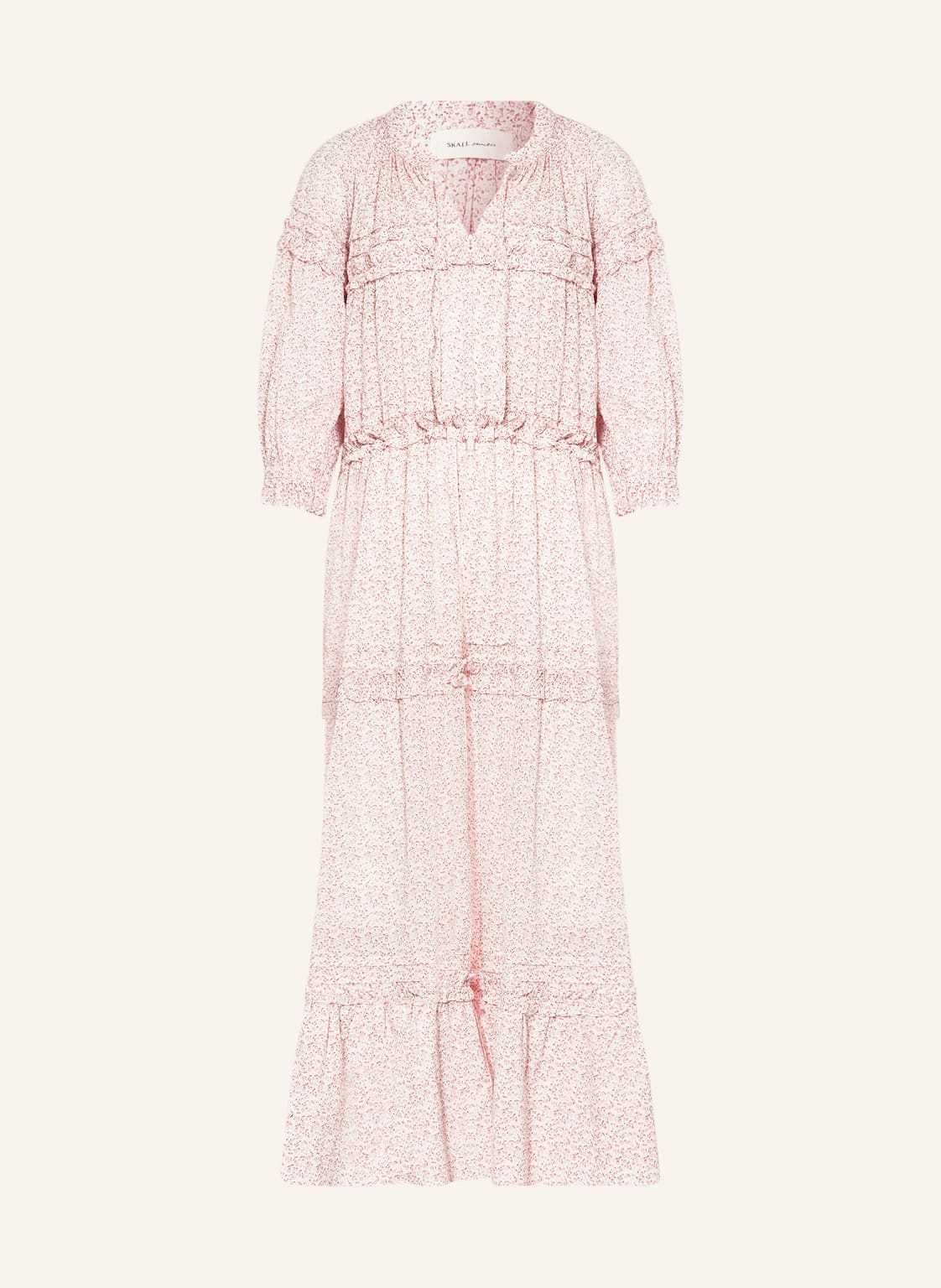 Image of Skall Studio Kleid Grace Mit 3/4-Arm Und Rüschen rosa