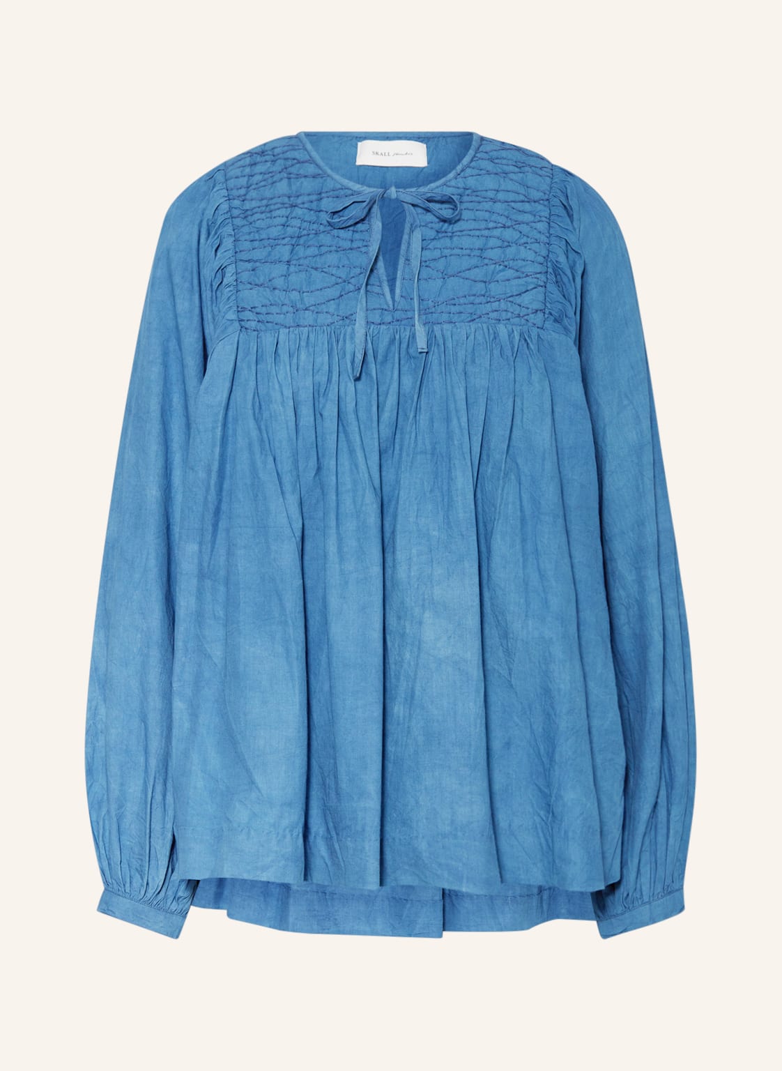 Image of Skall Studio Blusenshirt Nadja In Jeansoptik blau
