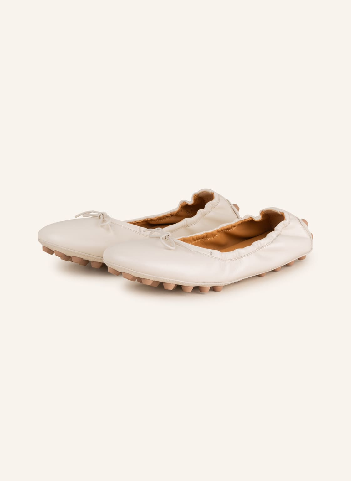 Image of Tod's Ballerinas Gommini weiss