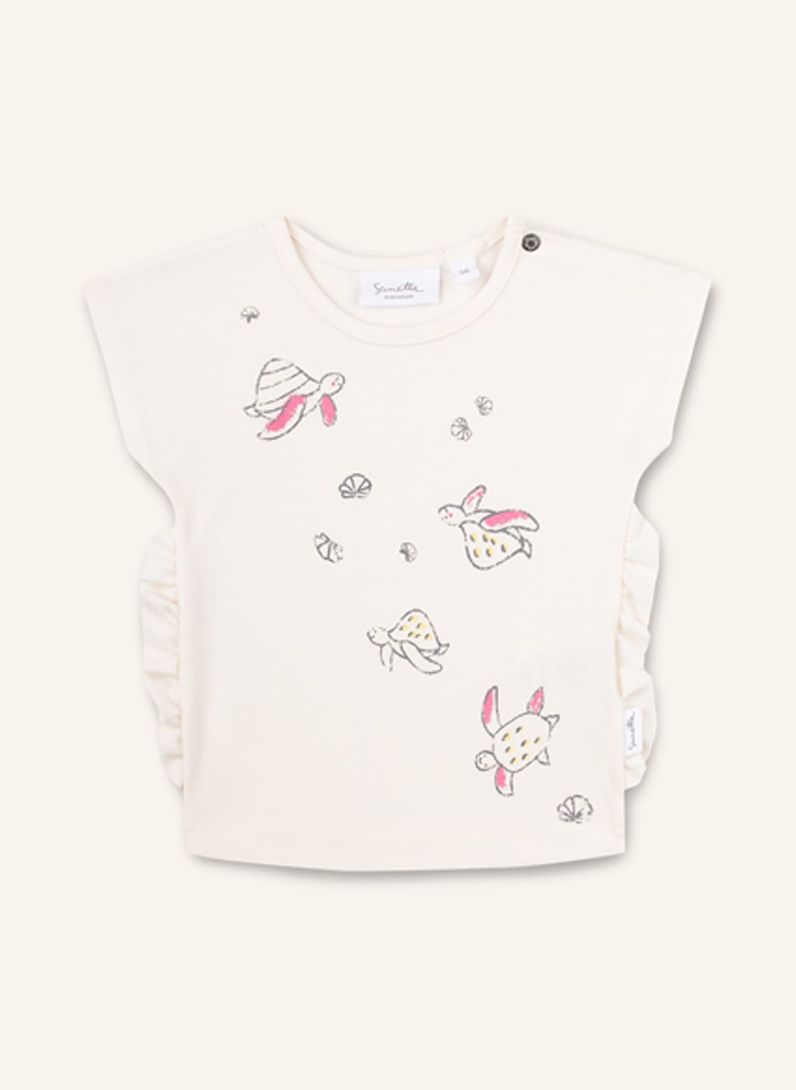 Image of Sanetta Kidswear T-Shirt Mit Rüschen weiss