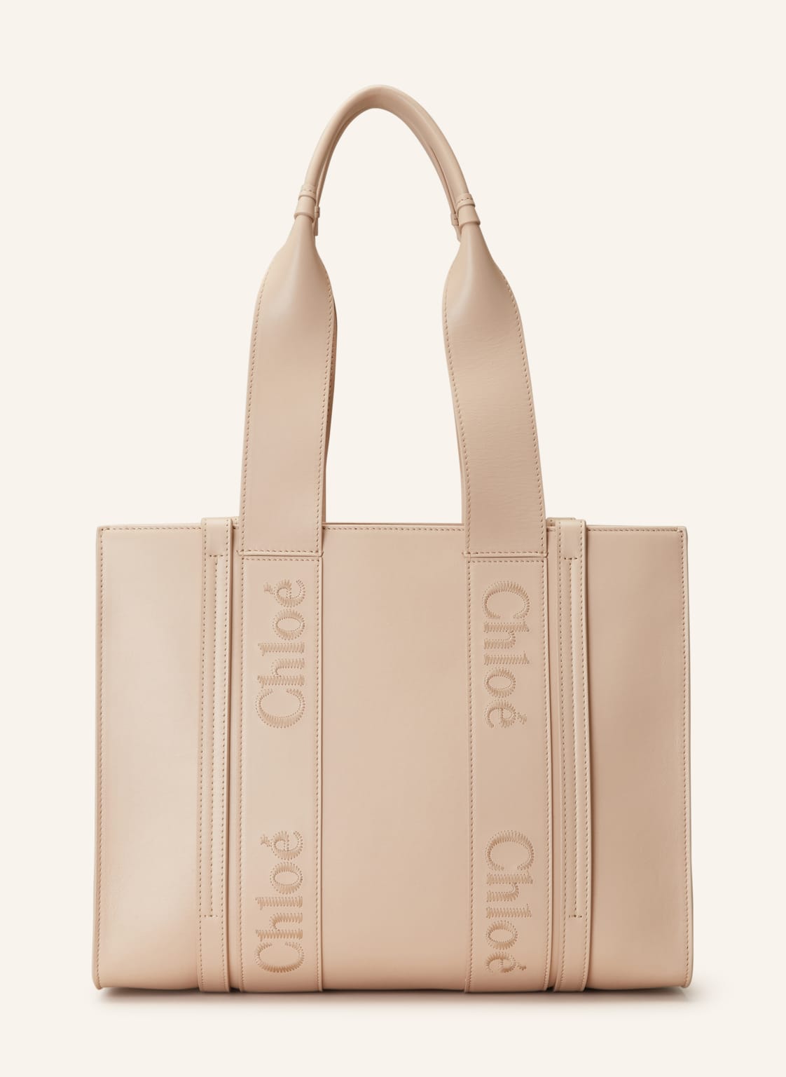 Image of Chloé Shopper Woody Medium rosa