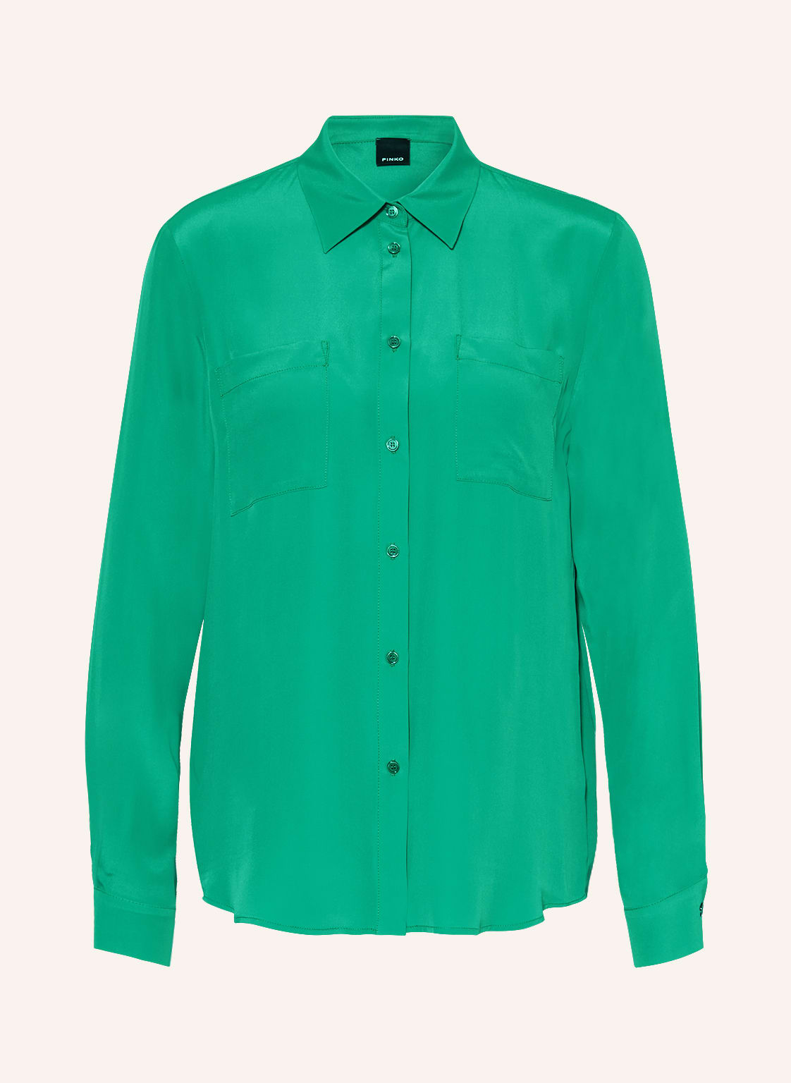 Image of Pinko Hemdbluse Nora Mit Seide gruen