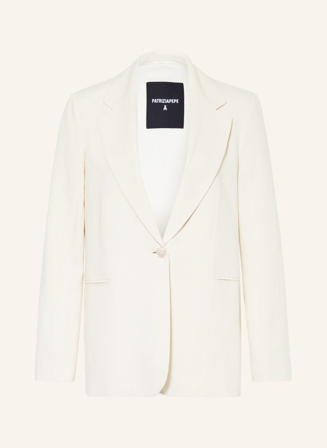 Image of Patrizia Pepe Blazer Mit Leinen weiss