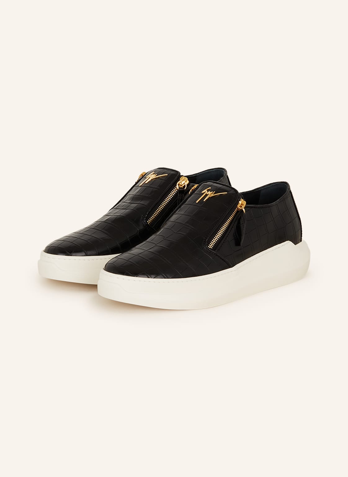 Image of Giuseppe Zanotti Design Slip-On-Sneaker schwarz