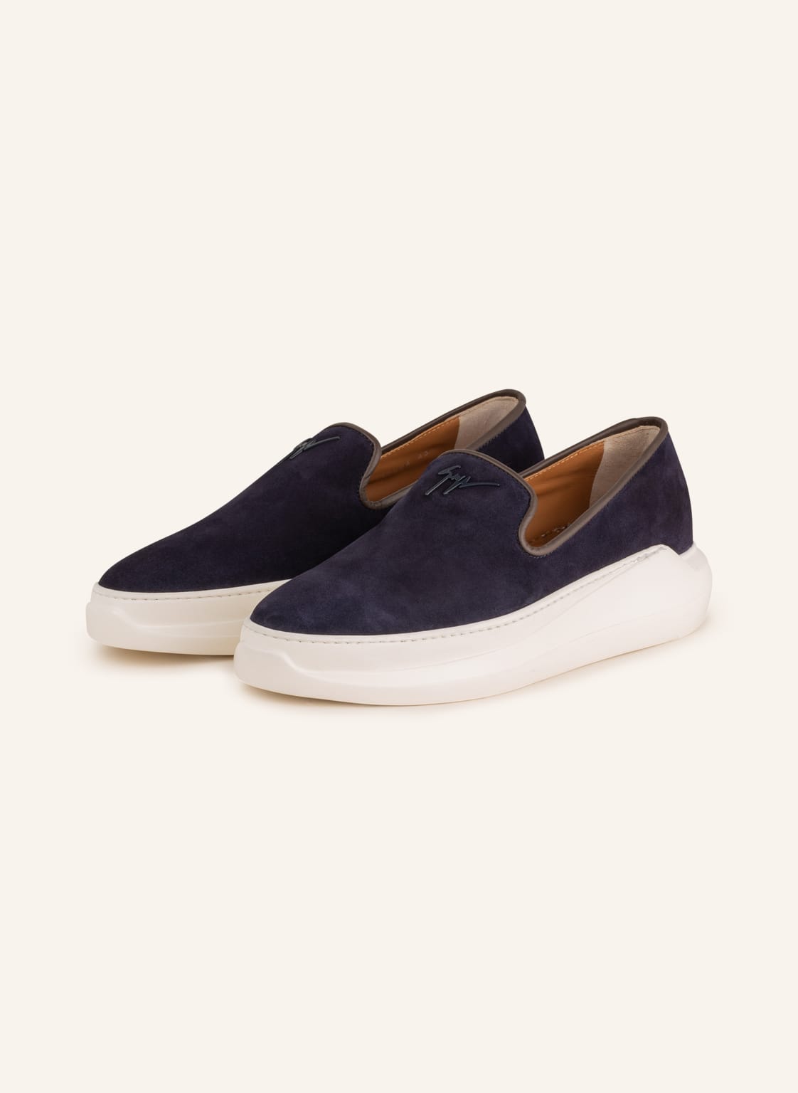 Image of Giuseppe Zanotti Design Slip-On-Sneaker Conley blau