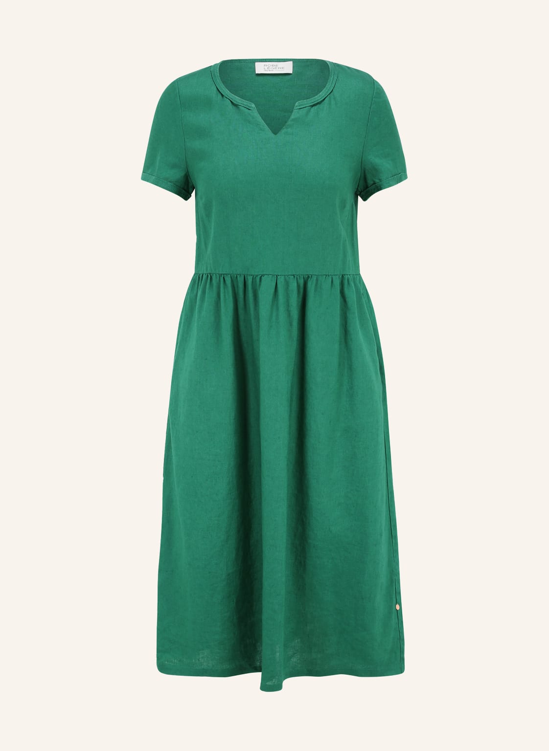 Image of Robe Légère Leinenkleid gruen