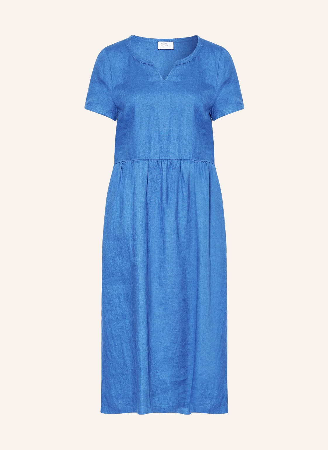 Image of Robe Légère Leinenkleid blau