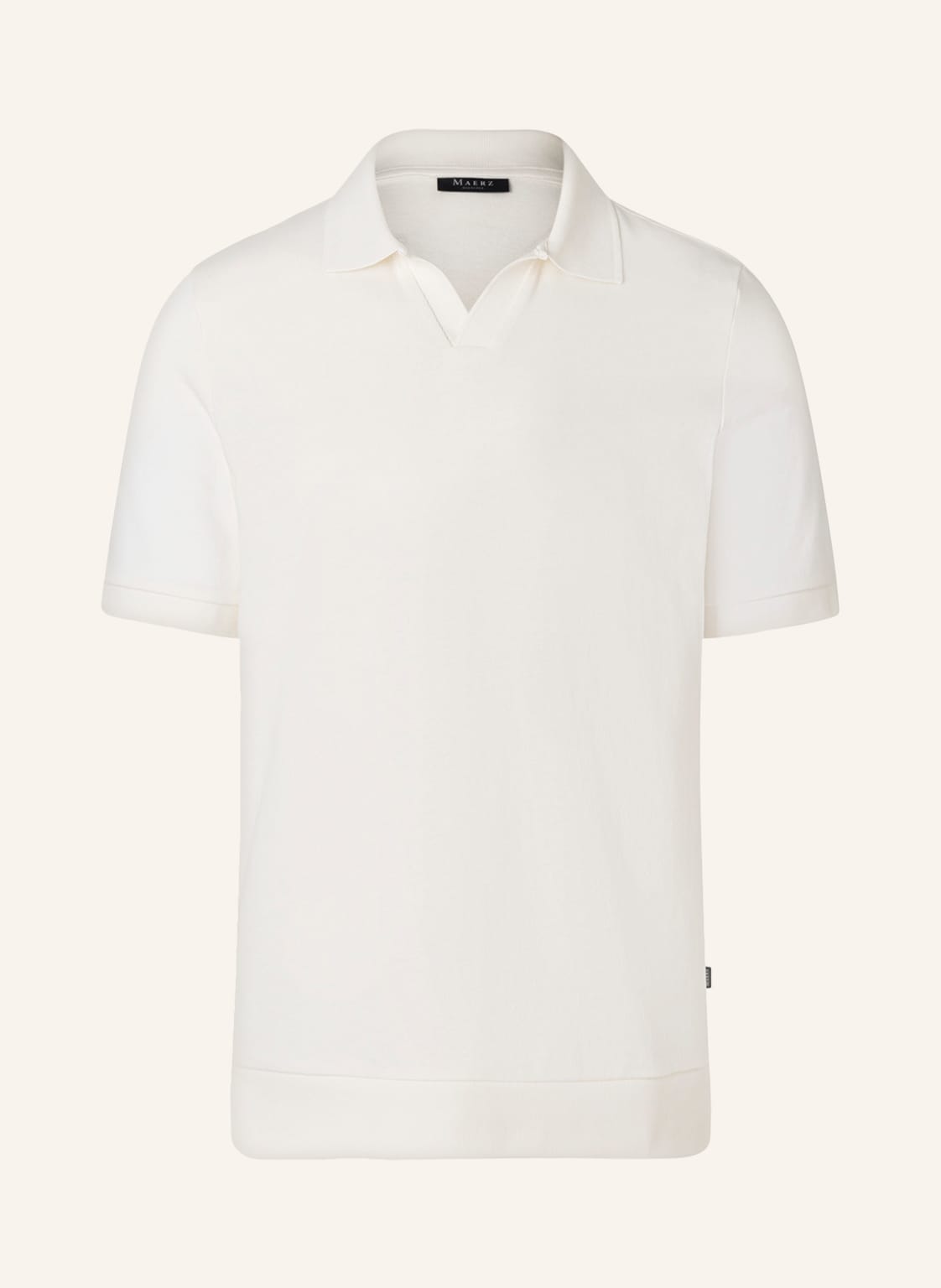 Image of Maerz Muenchen Strick-Poloshirt weiss