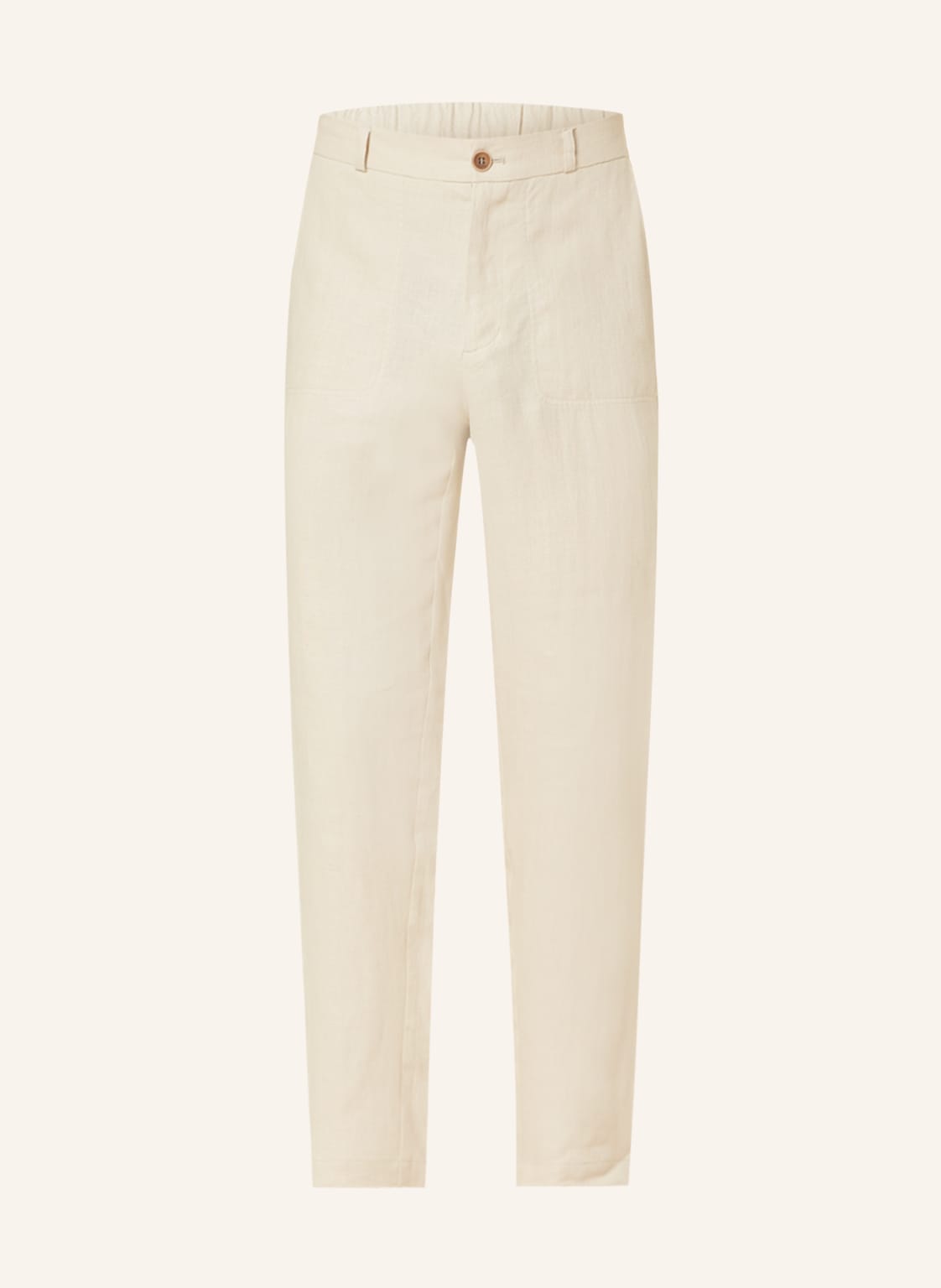Image of Maerz Muenchen Leinenhose Slim Fit beige