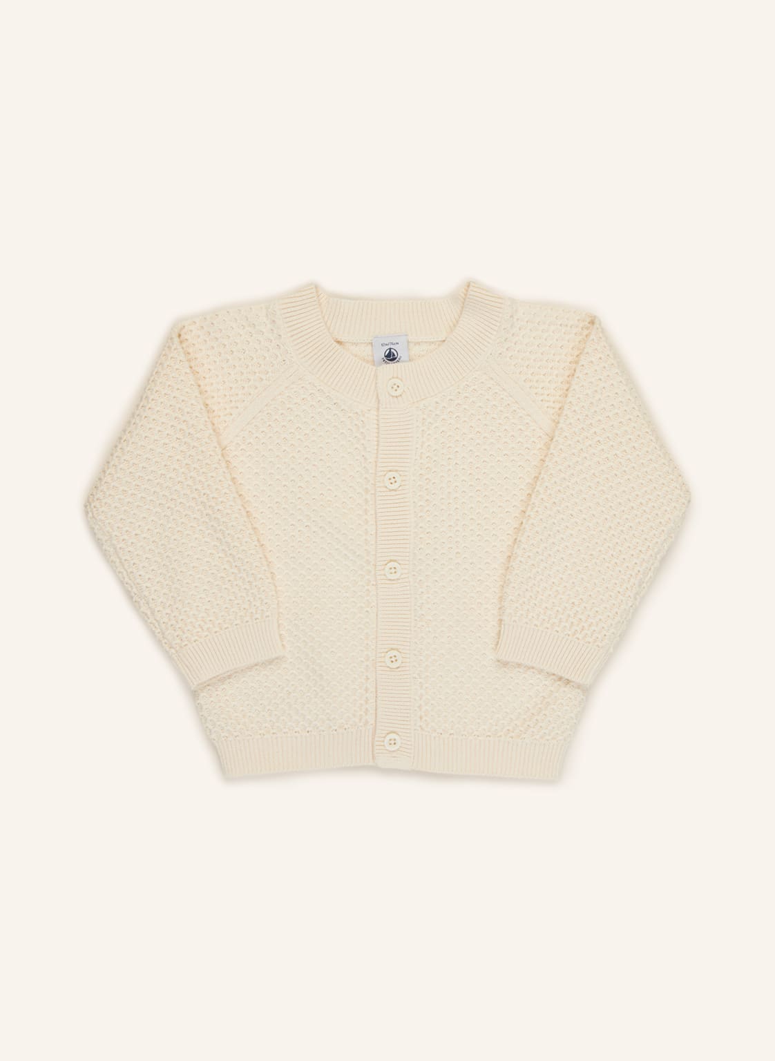 Image of Petit Bateau Strickjacke weiss