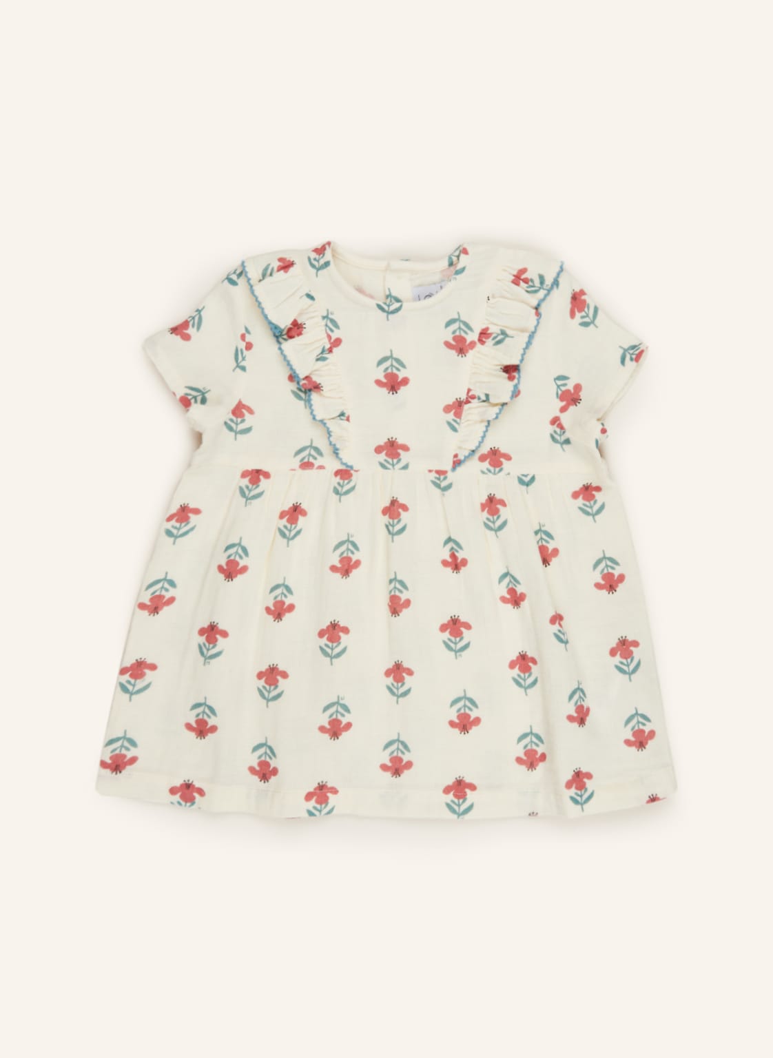 Image of Petit Bateau Musselinkleid weiss