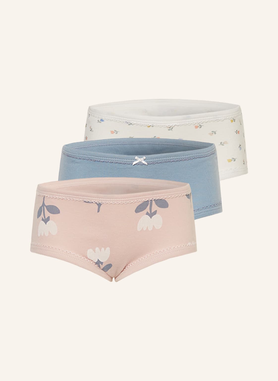 Image of Petit Bateau 3er-Pack Slips rosa