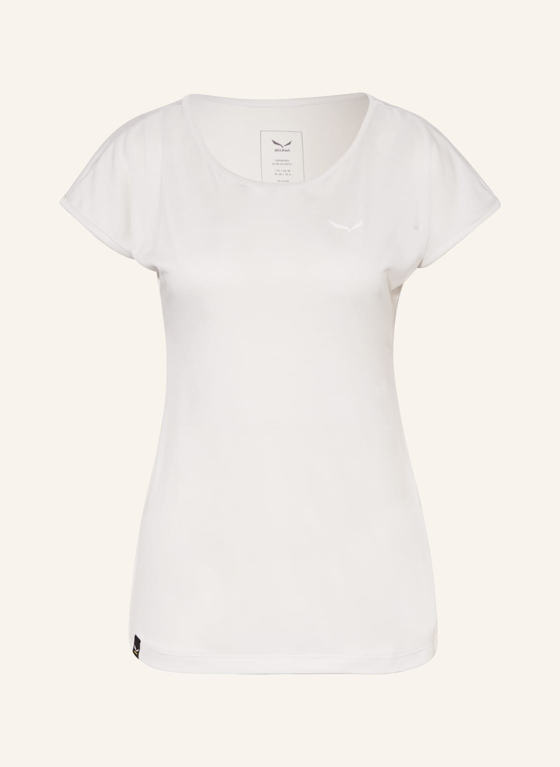 Image of Salewa T-Shirt Puez Melange Dry'ton weiss