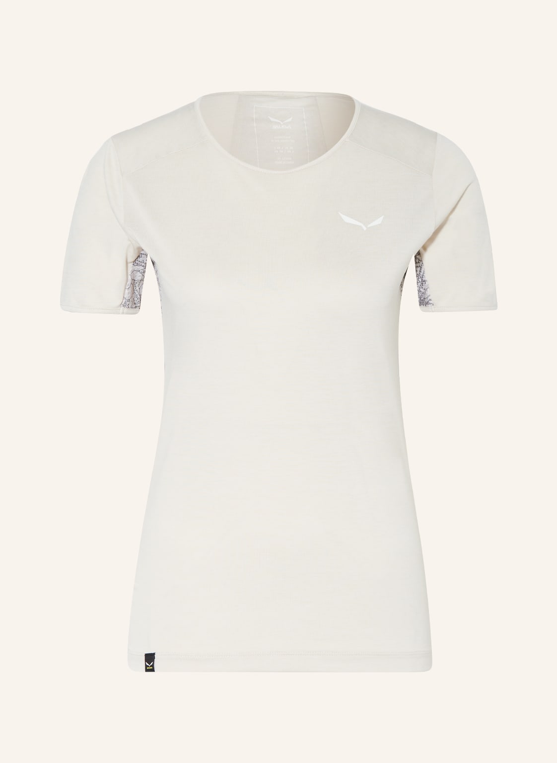 Image of Salewa T-Shirt Puez Graphic 2 Mit Uv-Schutz 50+ Und Mesh beige