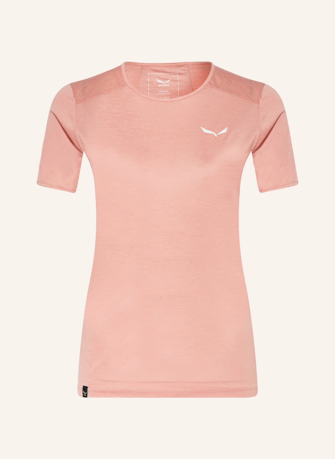 Image of Salewa T-Shirt Puez Graphic 2 Mit Uv-Schutz 50+ Und Mesh rosa