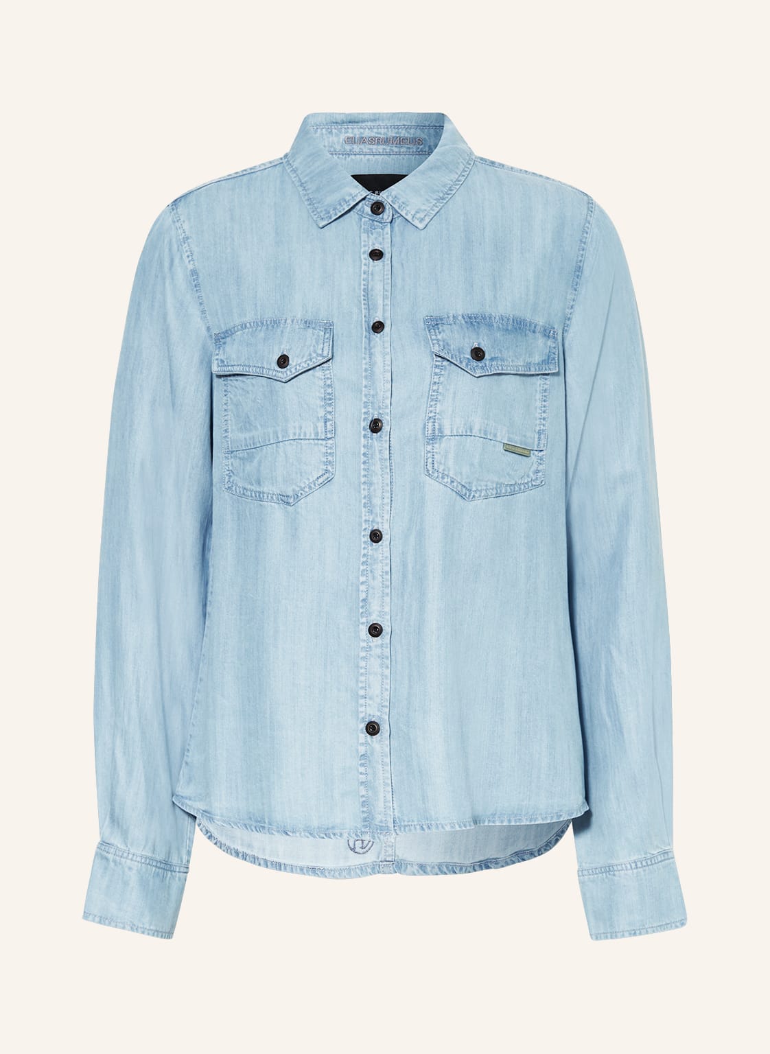 Image of Er Elias Rumelis Hemdbluse Pamina In Jeansoptik blau