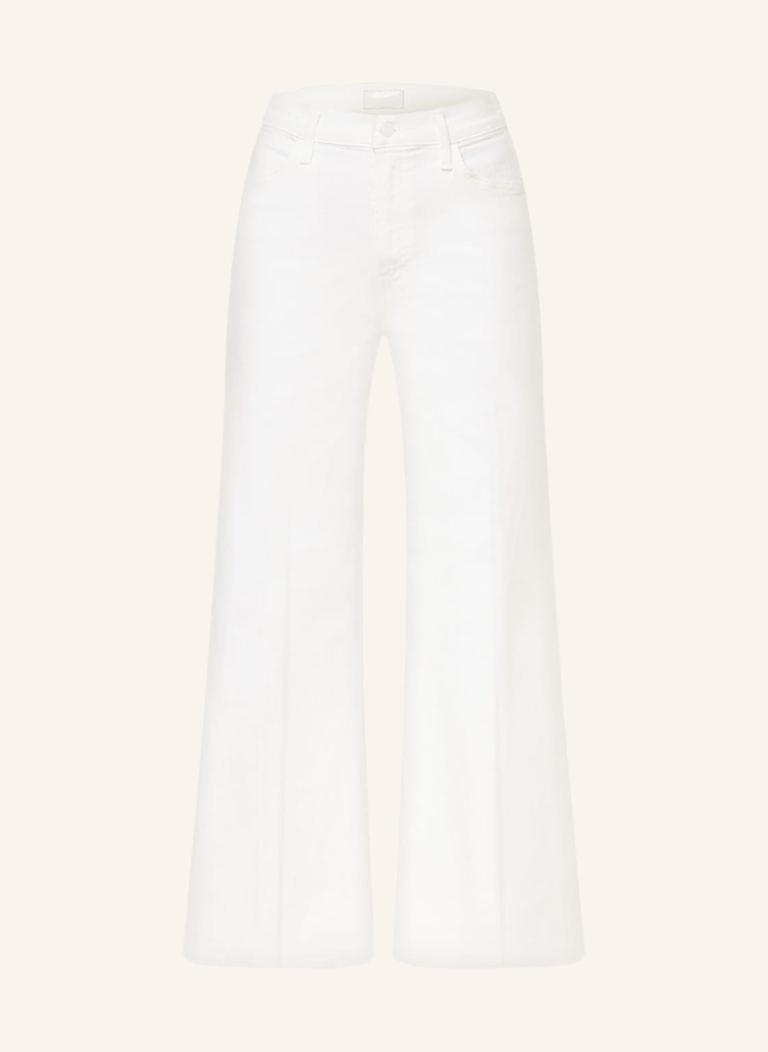 Image of Mother Flared Jeans Hustler Roller Skimp weiss